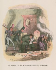 Illustratie voor Nicholas Nickleby door Hablot Knight Browne