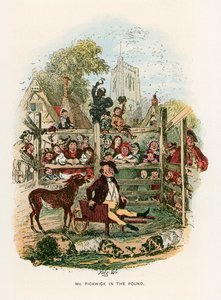 Illustratie voor de Pickwick Papers door Hablot Knight Browne