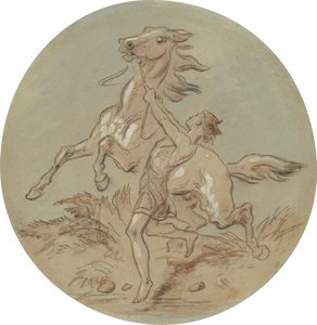 Een van achttien ontwerpen voor een serie platen die Venus en Adonis illustreren
