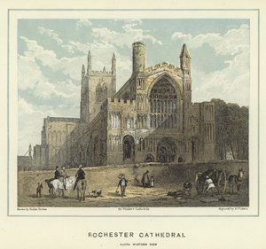 Rochester Cathedral, noordwestelijk uitzicht