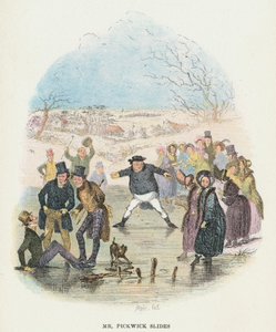 Scène uit The Pickwick Papers door Charles Dickens