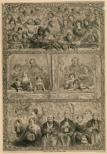 De Pantomime: Galerie, Loges, Put (gravure)