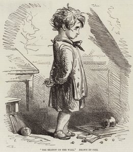 De schaduw op de muur