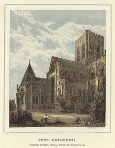 Kathedraal van York, noordelijk transept, centrale toren en kapittelhuis