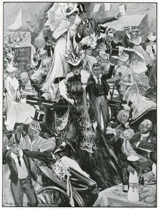 Eton en Harrow cricketwedstrijd (litho) door Hal Hurst