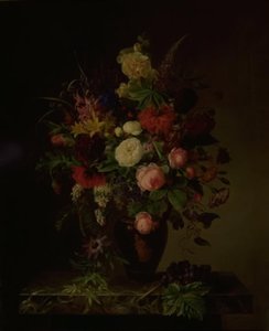 Een vaas met bloemen door Hanne Hellesen