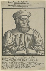 Ioannes Aventinus - dedicatio Annalium Boiorum door Hanns Lautensack