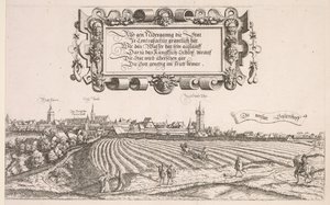 Panoramisch uitzicht op Neurenberg: Rechter gedeelte door Hanns Sebald Lautensack