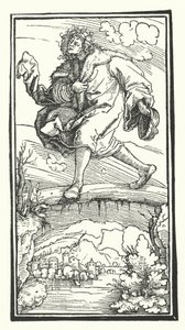 Houtsnede uit De Remediis Utriusque Fortunae (Remedies voor Geluk en Ongeluk) door Petrarca (gravure) door Hans (after) Burgkmair