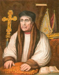 Aartsbisschop Warham door Hans (after) Holbein the Younger