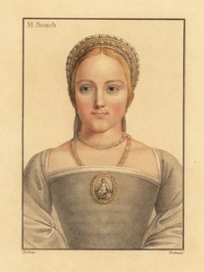 Mary Zouch, hofdame van Jane Seymour, 1812 door Hans (after) Holbein the Younger