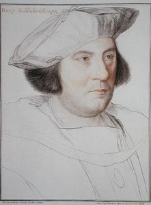 Portret van Harry Guldeford (overleden 1532) gegraveerd door Francesco Bartolozzi (1727-1815) 1792 door Hans (after) Holbein the Younger