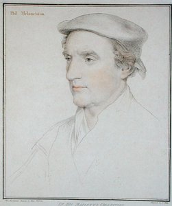 Portret van Philip Melanchton (1497-1560) gegraveerd door Fransesco Batolozzi (1727-1815) 1792