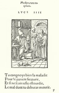 De arts (gravure) door Hans (after) Holbein the Younger