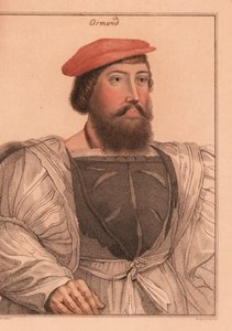 Thomas Boleyn of James Butler, Graaf van Ormond, 1812 (gravure) door Hans (after) Holbein the Younger