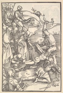 Christus aan het kruis genageld, verso: Christus aan het kruis genageld, uit Speculum Passionis Domini