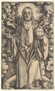 Christus met een wereldbol, 15e-16e eeuw door Hans Baldung