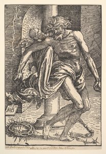 Christus met de Martelwerktuigen Ondersteund door een Kleine Engel, 1517 door Hans Baldung