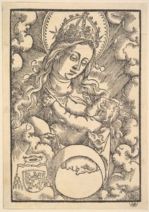 Madonna Lactans, uit Enchiridon poeticum, 1515 door Hans Baldung
