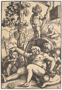 De Dronken Bacchus door Hans Baldung