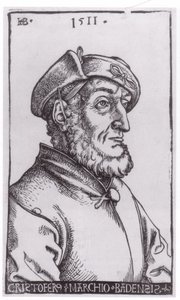 Baldung christoph houtsnede door Hans Baldung Grien