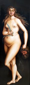 Duits: Judith mit dem Haupt des Holofernes Judith met het hoofd van Holophernes