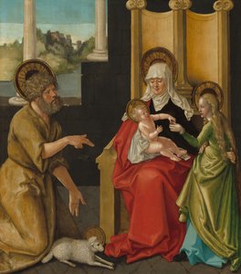 Sint Anna met het Christuskind, de Maagd en Sint Johannes de Doper door Hans Baldung Grien