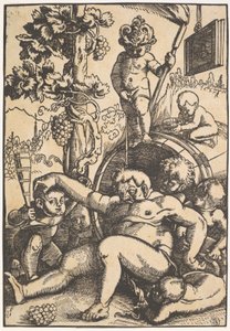 De dronken Bacchus, ca. 1520 door Hans Baldung Grien