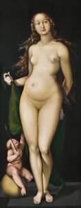 Venus en Amor door Hans Baldung Grien
