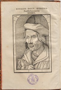 Annotationes Othonis Brunfelsii...in quatuor Euangelia & Acta Apostolorum... door Hans Baldung Grien, Otto Brunfels