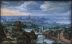 Landschap met Uitzicht op Antwerpen