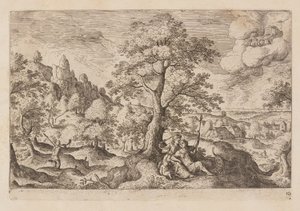 Plaat 10, uit Landschappen met scènes uit het Oude en Nieuwe Testament en Ovidius