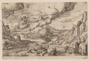 Plaat 26, uit Landschappen met scènes uit het Oude en Nieuwe Testament en Ovidius