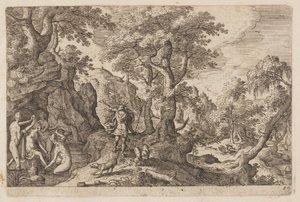 Plaat 29, uit Landschappen met scènes uit het Oude en Nieuwe Testament en Ovidius