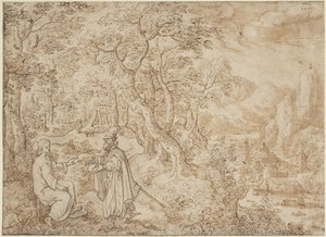 De verzoeking van Christus door Hans Bol