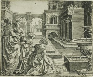 David en Bathseba door Hans Brosamer