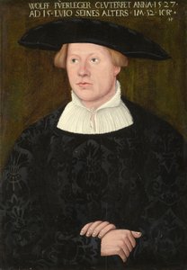Portret van Wolff Fürleger door Hans Brosamer