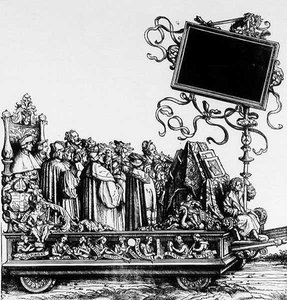 Een scène uit Maximiliaans Triomftocht, c.1516-18