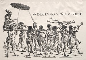 De koning van Cochin door Hans Burgkmair