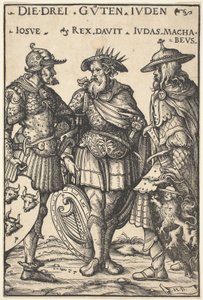 Jozua, David en Judas Maccabaeus door Hans Burgkmair I