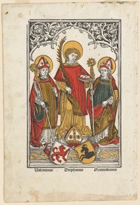 Sint Valentijn, Sint Stefanus en Sint Maximiliaan door Hans Burgkmair I