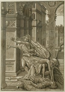 Geliefden verrast door de dood door Hans Burgkmair the Elder