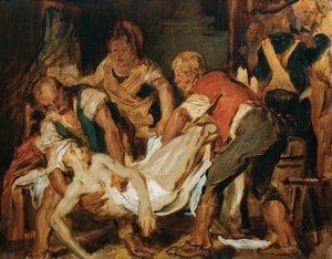 De berging van het lichaam van Jean-Paul Marat