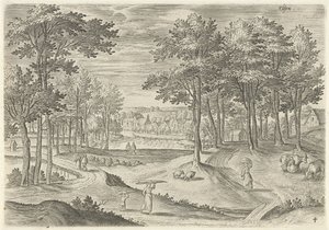 Gezicht op Elsene door Hans Collaert (I)