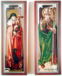 St. Margaretha en St. Nicolaas van Myra, ca. 1507 door Hans Fries