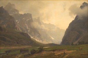 De Trollenpieken in Romsdalen: De voet van Romsdalshorn rechts
