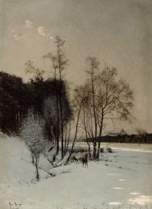 Een winterzicht in Posen, 1887