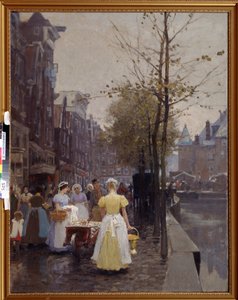 Ochtend in Oktober in de Straten van Amsterdam door Hans Hermann
