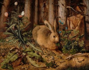 Haas in het bos, ca. 1585