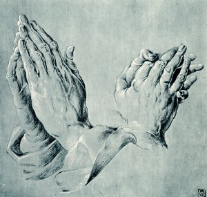 Studies van handen na Dürer